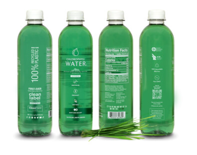 Chlorophyll Water to Debut New Bottles Made from 100% Recycled Plastic with CleanFlake at Natural Products Expo West