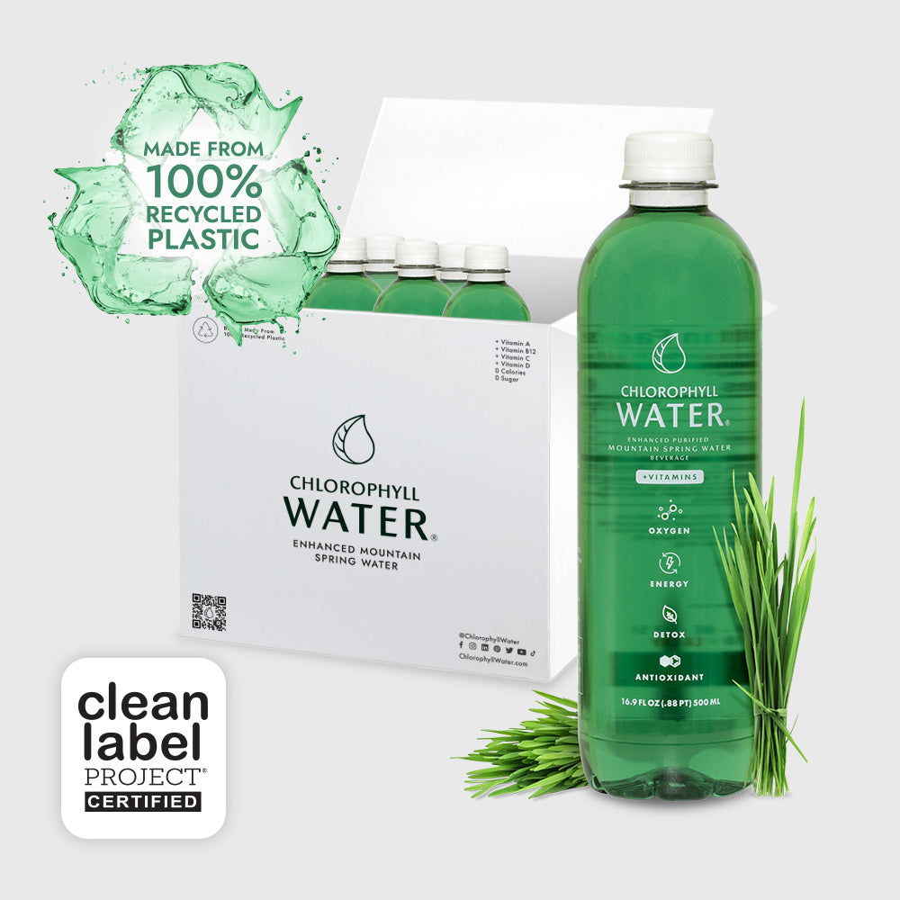 Chlorophyll Water®    (Case of 6): Purified Mountain Spring Water with Essential Vitamins