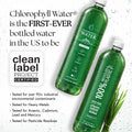 Chlorophyll Water® 1 Liter (Case of 6) Chlorophyll and Ultra-Purified Water with Essential Plant-Based Vitamins A, B12, C & D3.