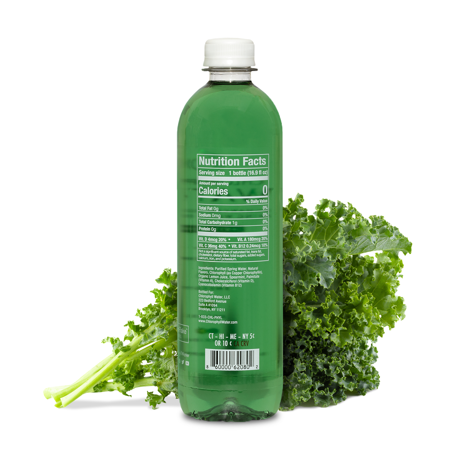 Case of Chlorophyll Water® | Purified Mountain Spring Water with Essential Vitamins